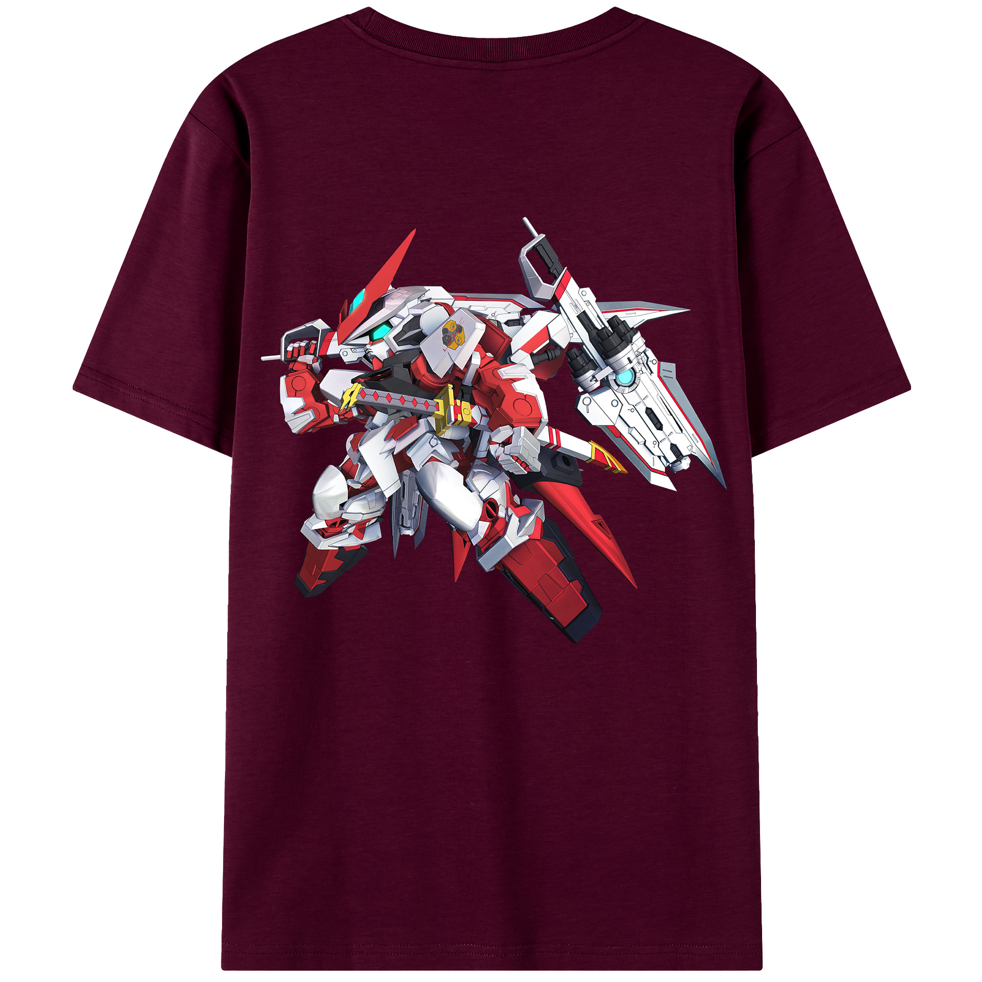 （画像用） 機動戦士ガンダム Mobile Suit Gundam レディース半袖Tシャツ(バックプリント)